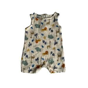 Chick Pea 100% Cotton Gauze Romper Size 3-6 Months